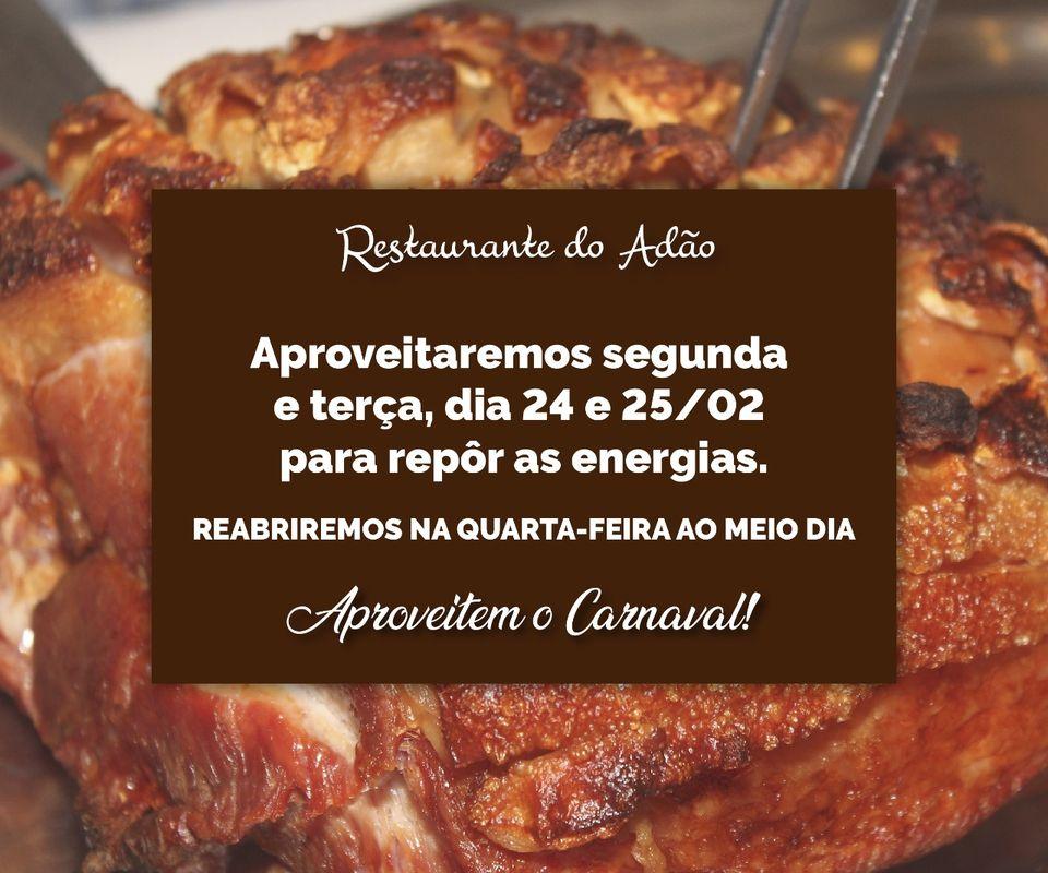 Bar do Adão cardápio