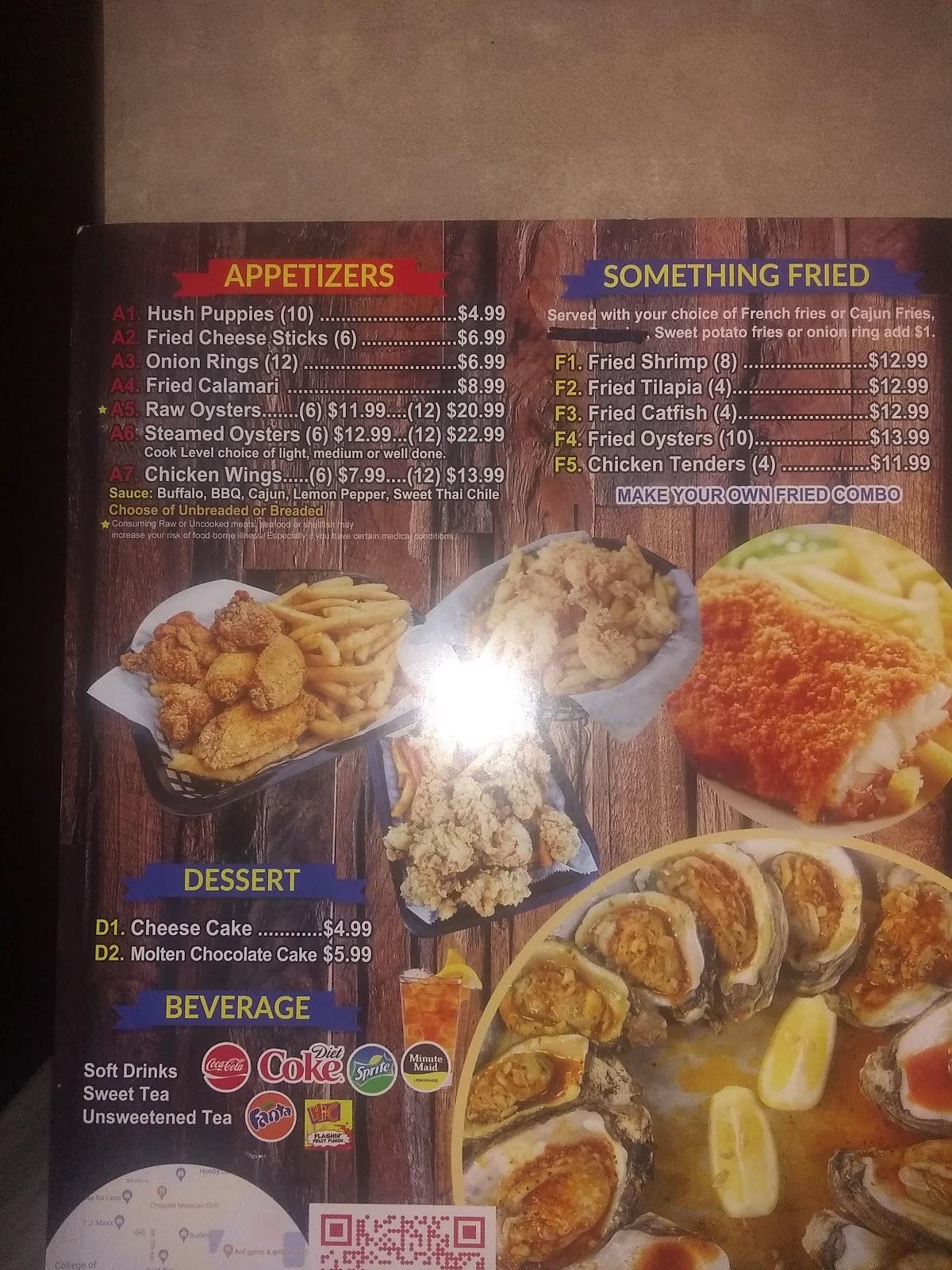 Menu At Red Crab Juicy Seafood Restaurant Ocala