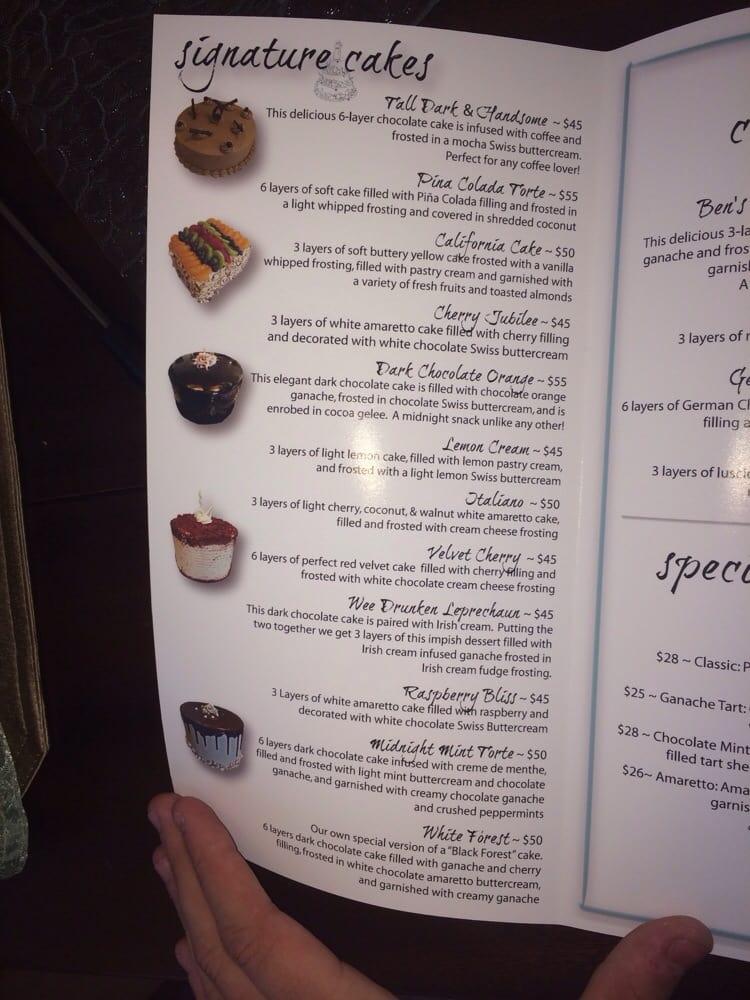 Menu at Sweet Thing desserts, Madison