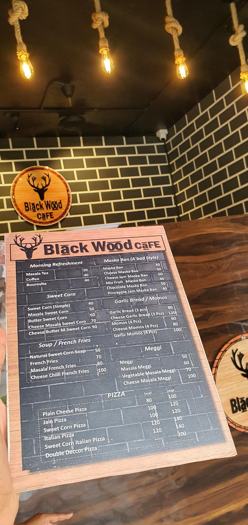 Menu at Black Wood Cafe Diu, Diu