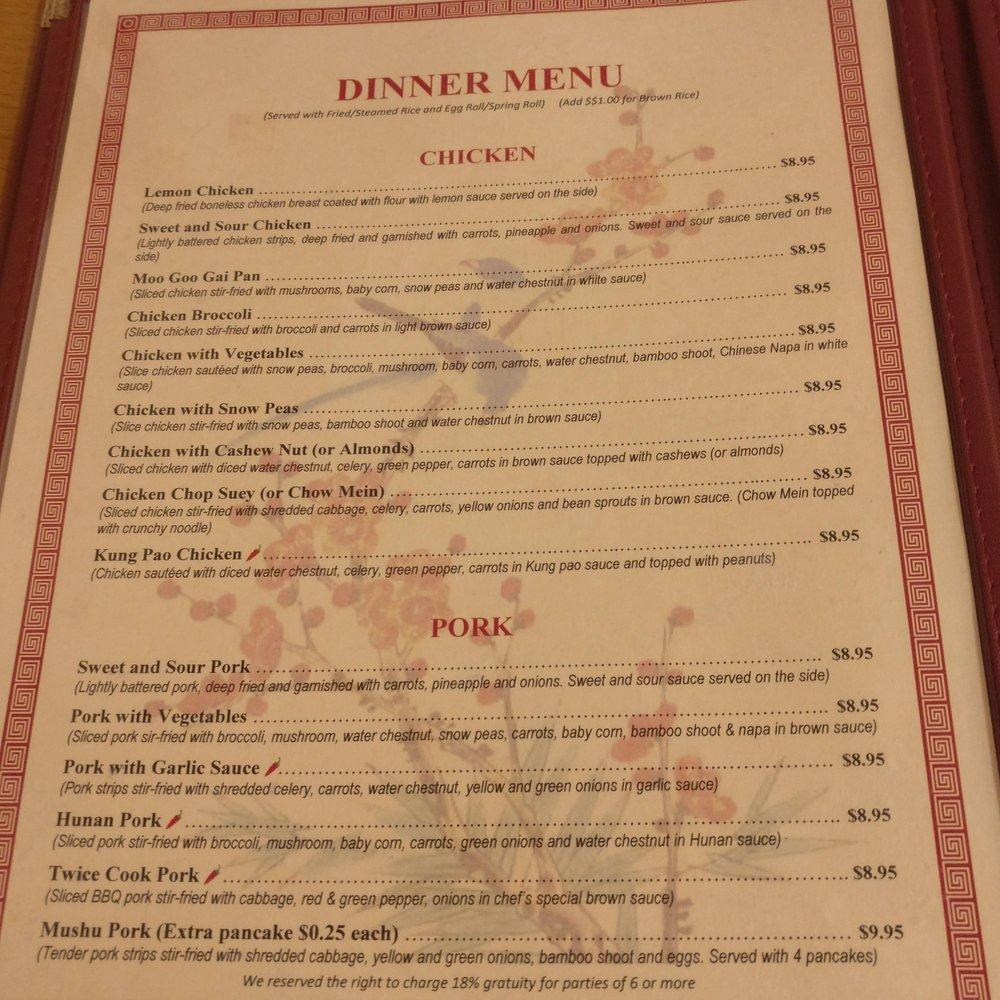 Menu at Delicious Garden (San Antonio) restaurant, San Antonio, N Loop