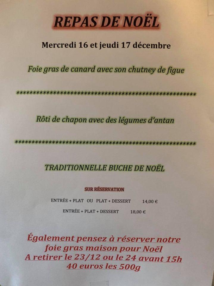 Menu de Les Terrasses D'Apigné