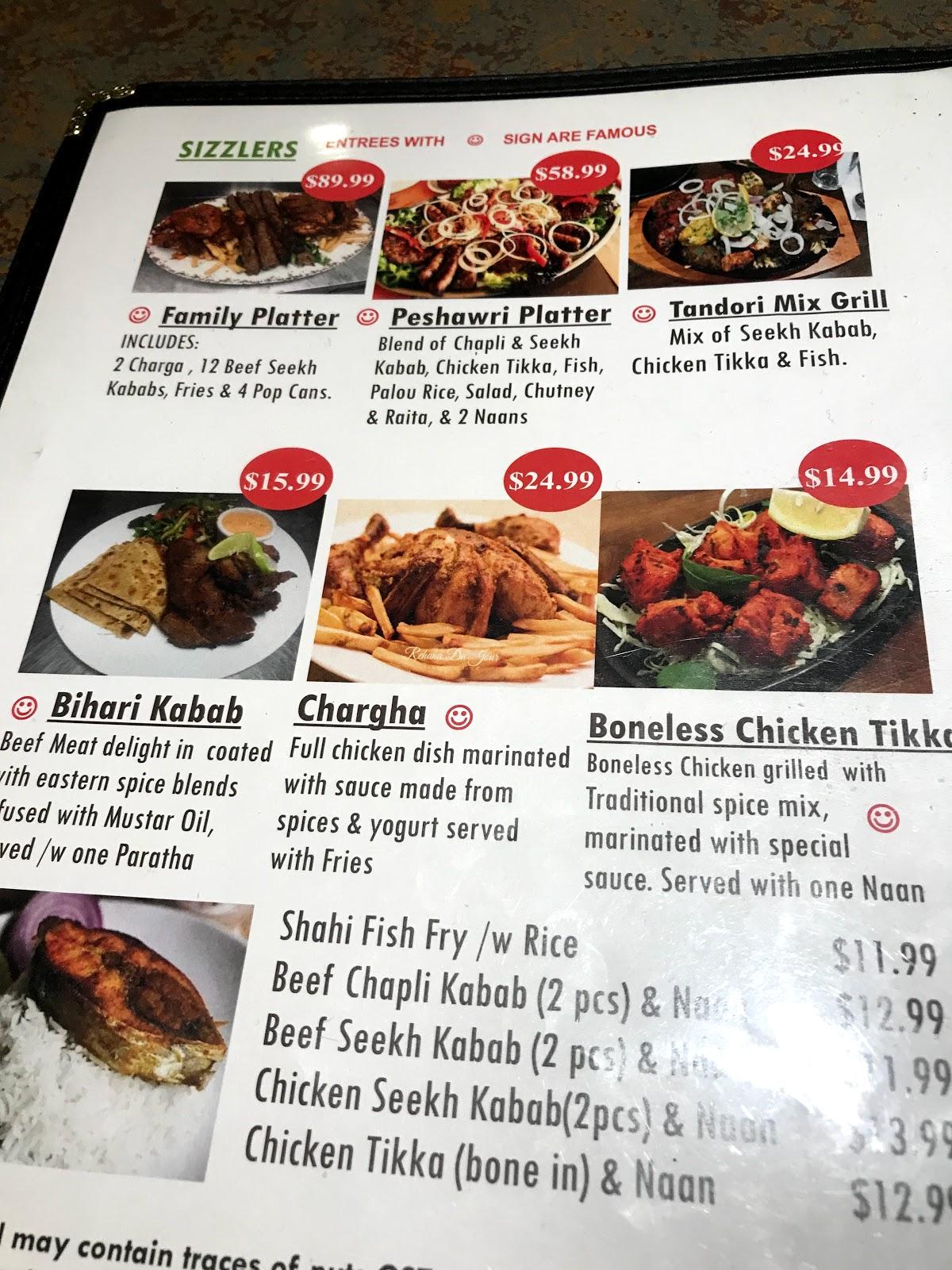 Menu at Chutney ( West ) Restaurant, Edmonton