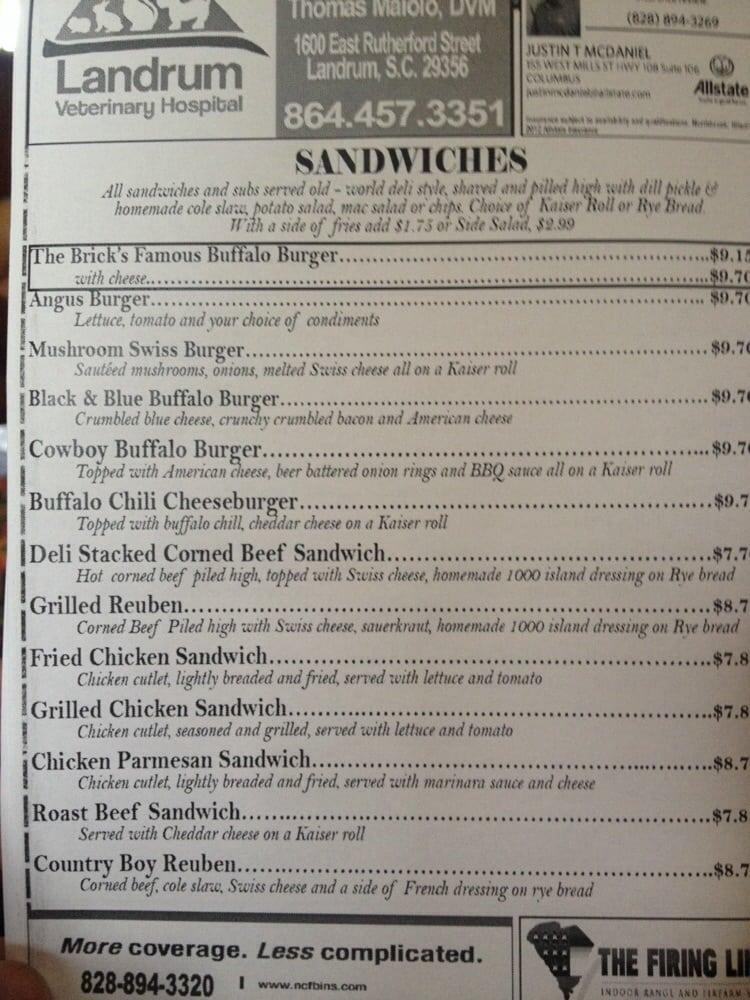 Menu At The Brick Pizzeria Columbus   R674 The Brick Pizzeria Menu 2022 10 1 