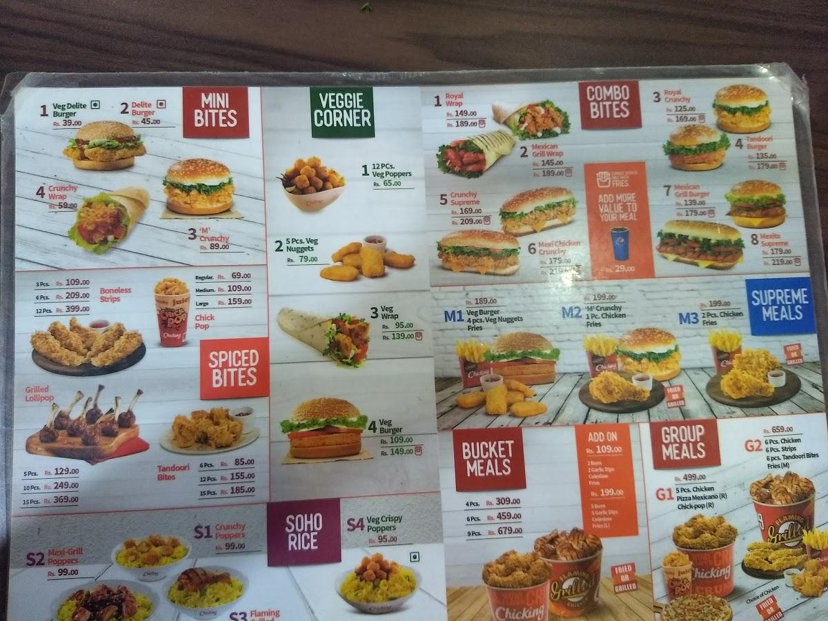 Menu at ChicKing Thiruvalla, Thiruvalla