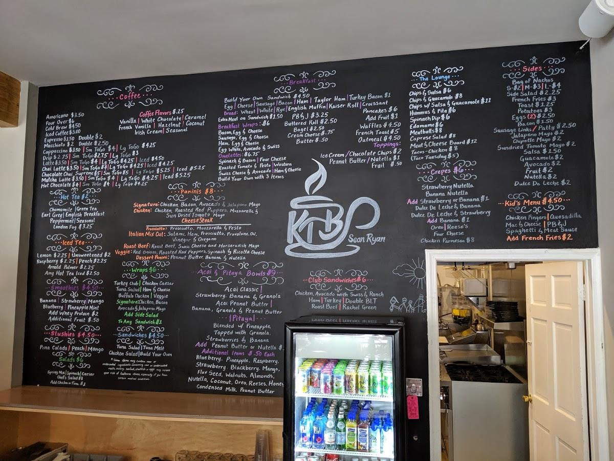 Menu at KTB Coffee Shop, Hasbrouck Heights