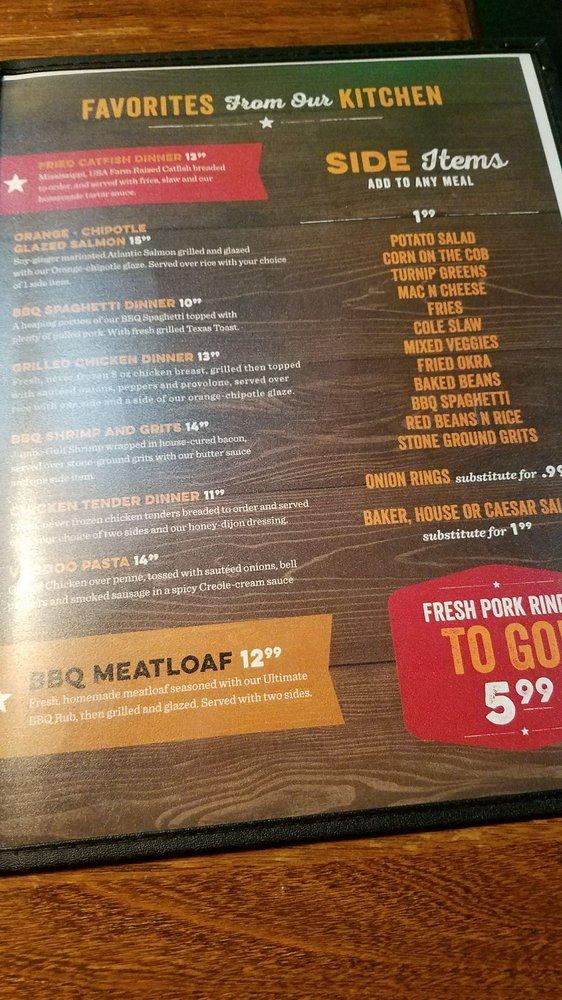 Menu At Memphis Barbecue Company Horn Lake