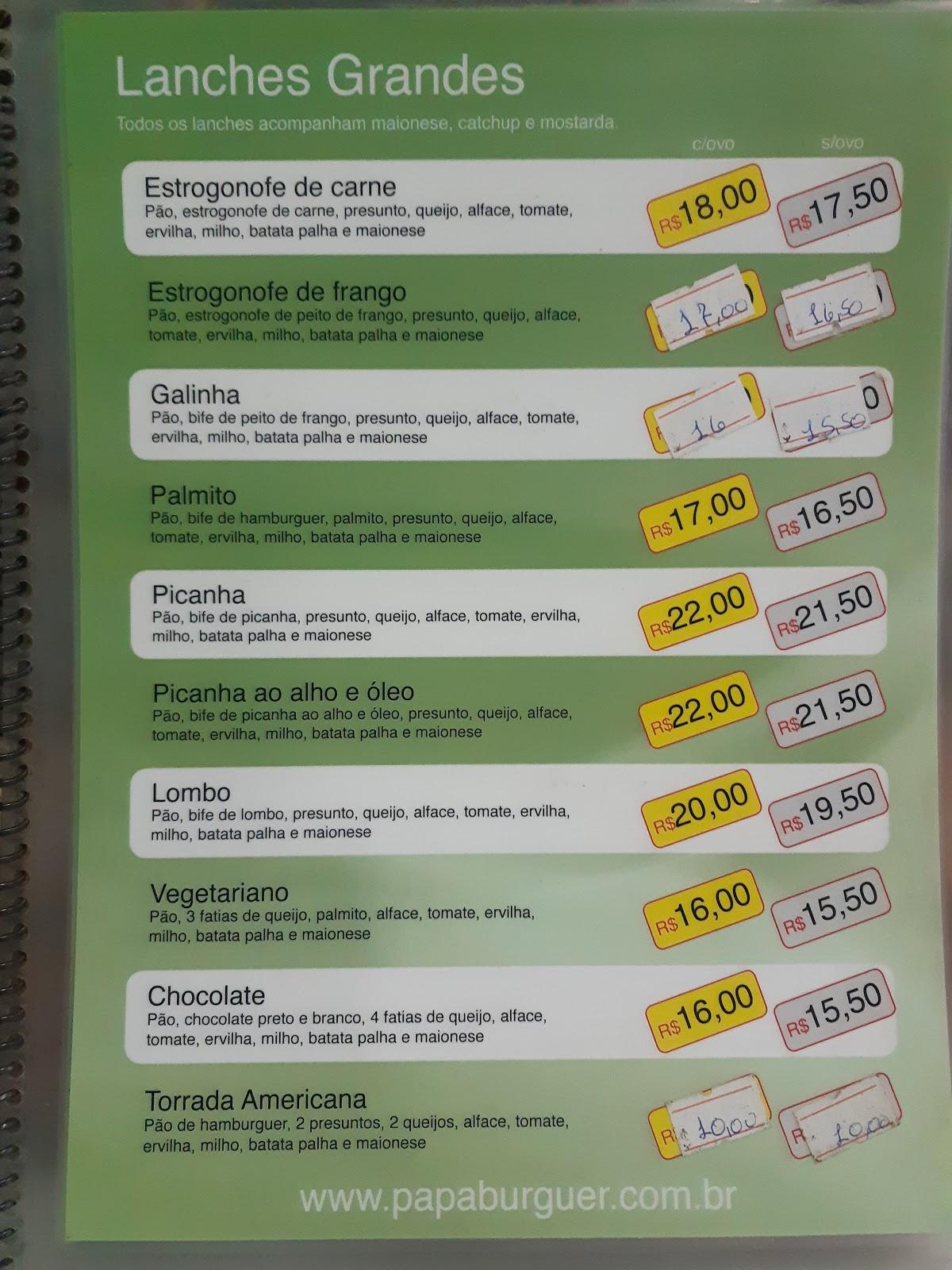 Papa Burguer restaurante, Caxias do Sul, R. Sapucaia - Avaliações de  restaurantes