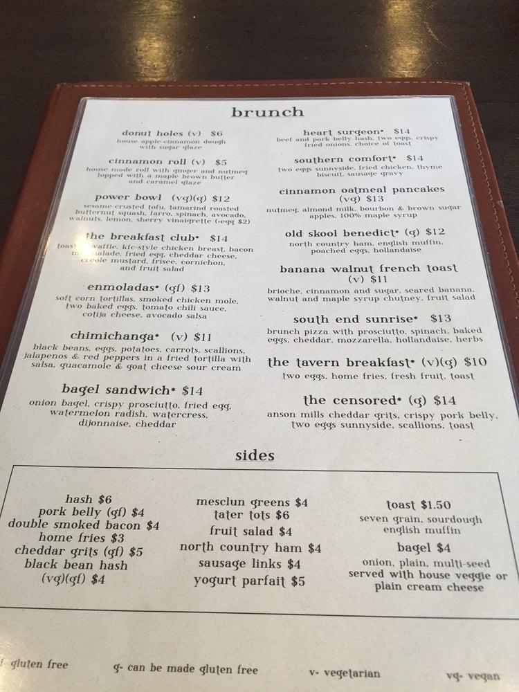 Menu at Five Horses Tavern - South End pub & bar, Boston, 535 Columbus Ave