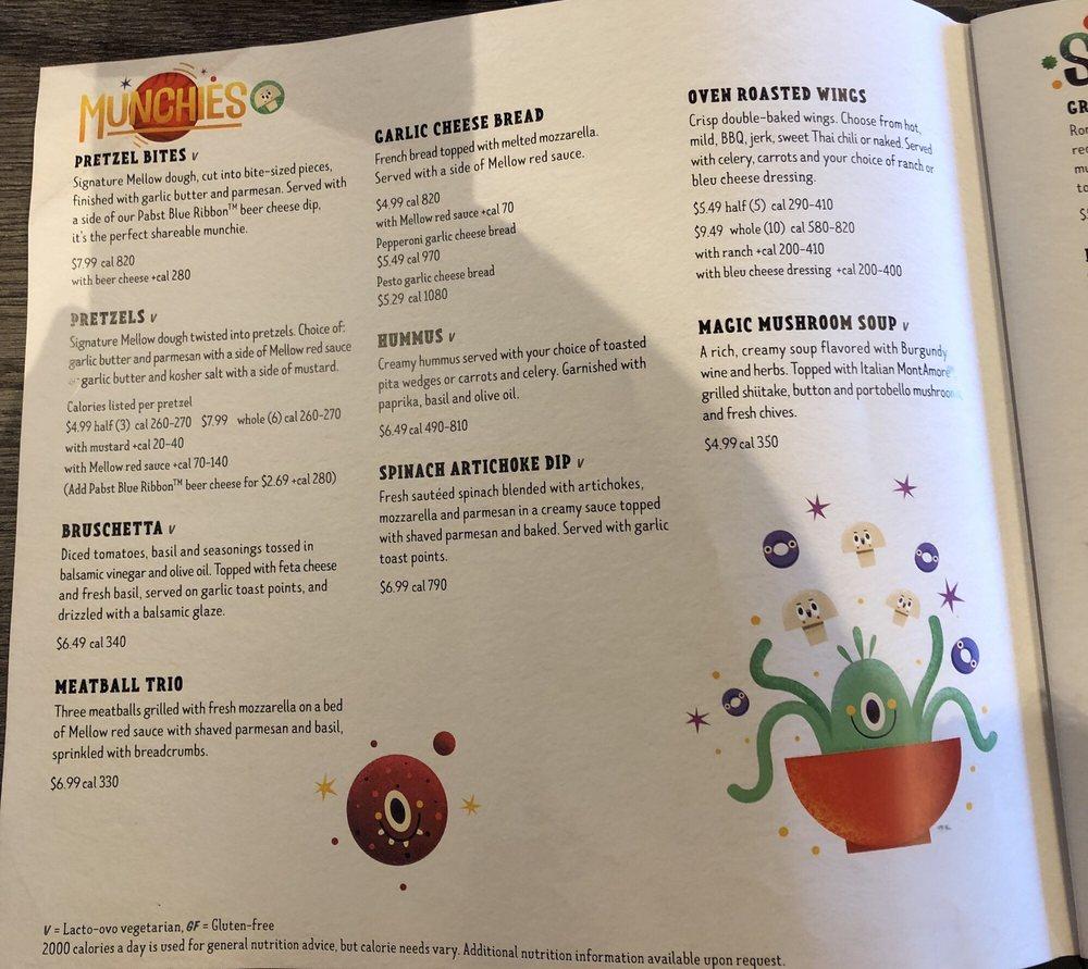 Menu at Mellow Mushroom Beaumont pub & bar, Beaumont