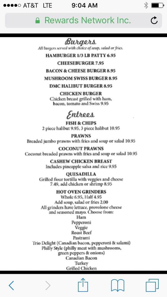 Menu at Tuscany at Des Moines Creek restaurant, Des Moines