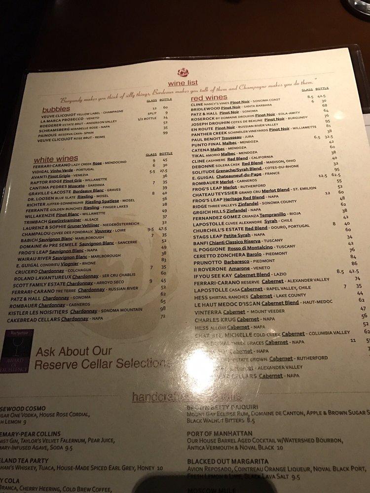 Menu at Rosewood Grill Strongsville pub & bar, Strongsville