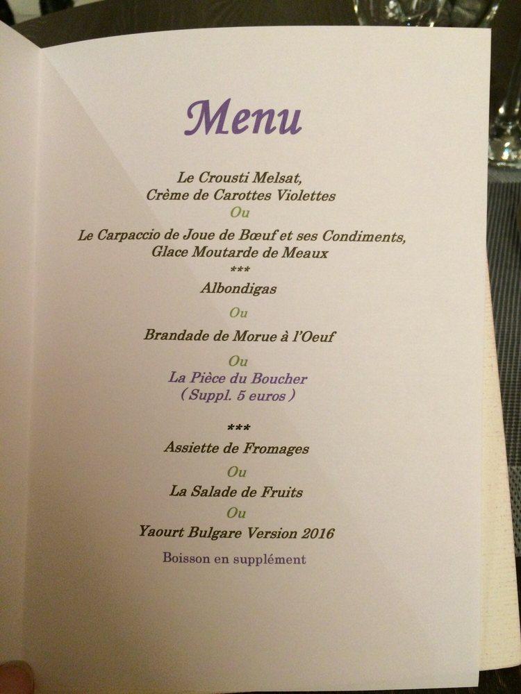 Menu at Logis Grand Hôtel d'Orléans Rest. le Goulu restaurant, Albi