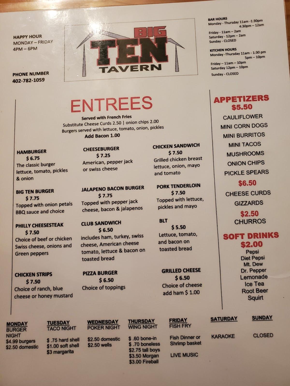 menu-at-big-ten-tavern-pub-bar-bennet