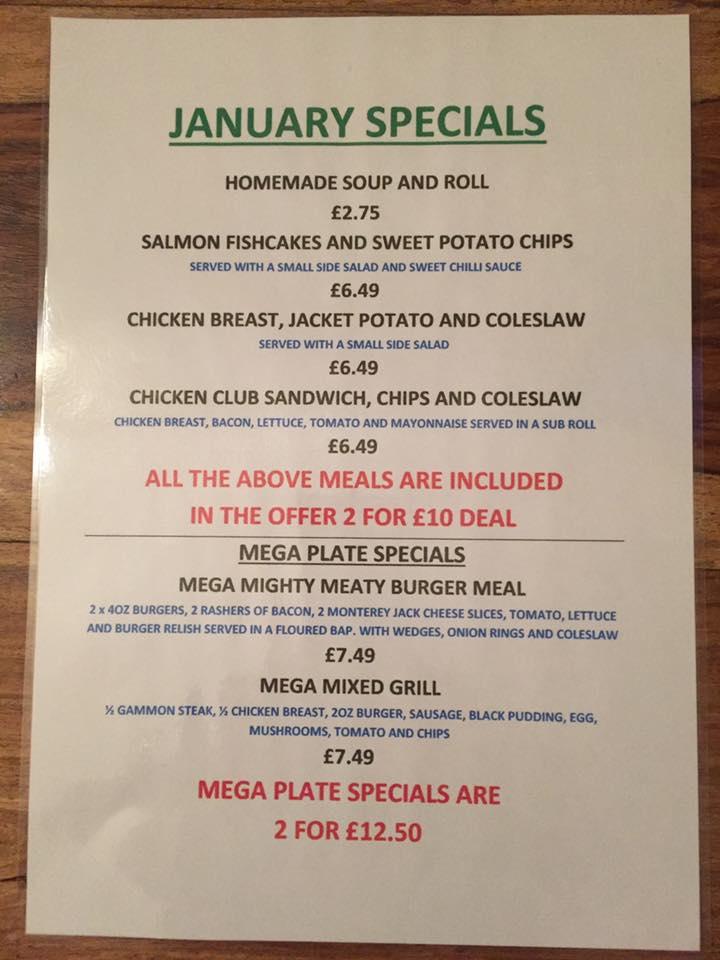 Menu at The Cafe On The Corner, Felixstowe