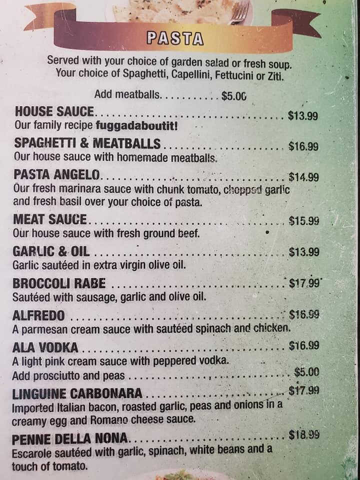 Menu at Benny Bada Bings Pizza pub & bar, Venice