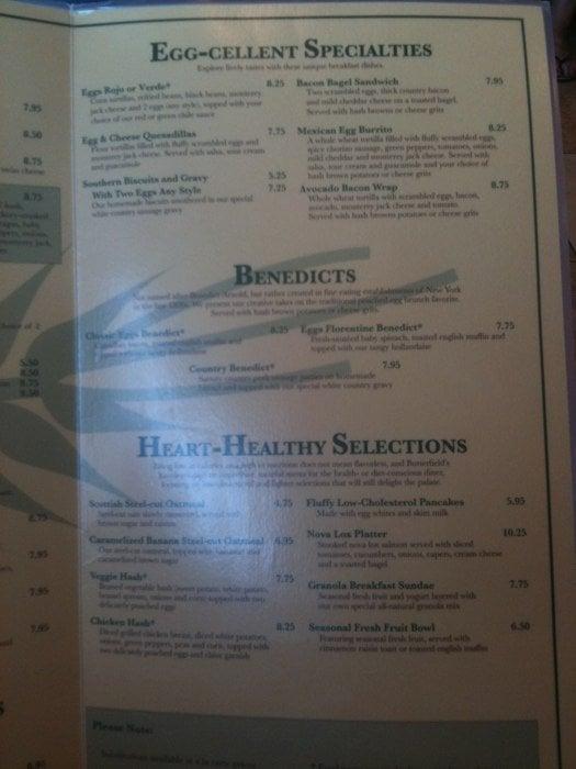 Menu at Butterfield's Pancake House & Restaurant, Scottsdale