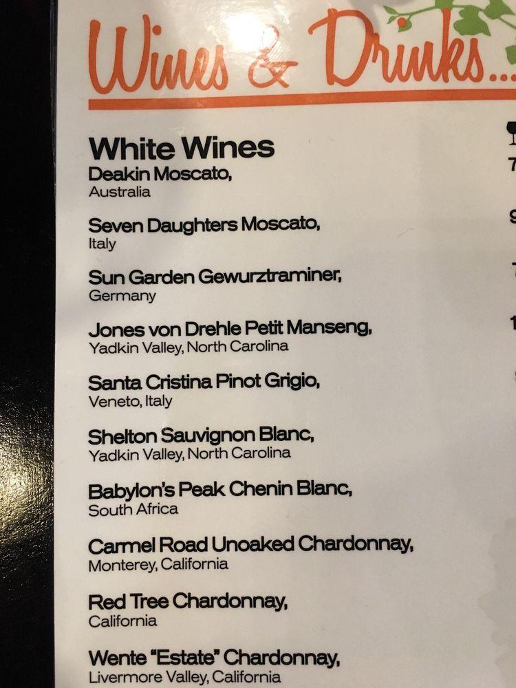 Menu at Sweet Potatoes restaurant, WinstonSalem