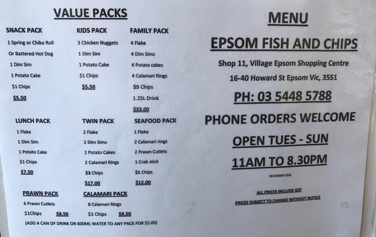 epsom fish and chips