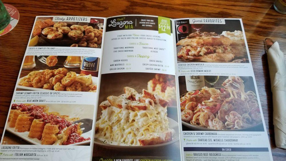 Menu at Olive Garden Italian Restaurant, Lynnwood