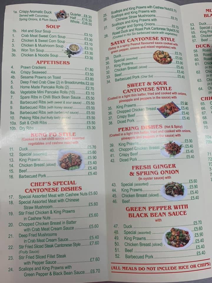 Menu At Chans Fast Food Kettering   R684 Chans Menu 2020 08 2 