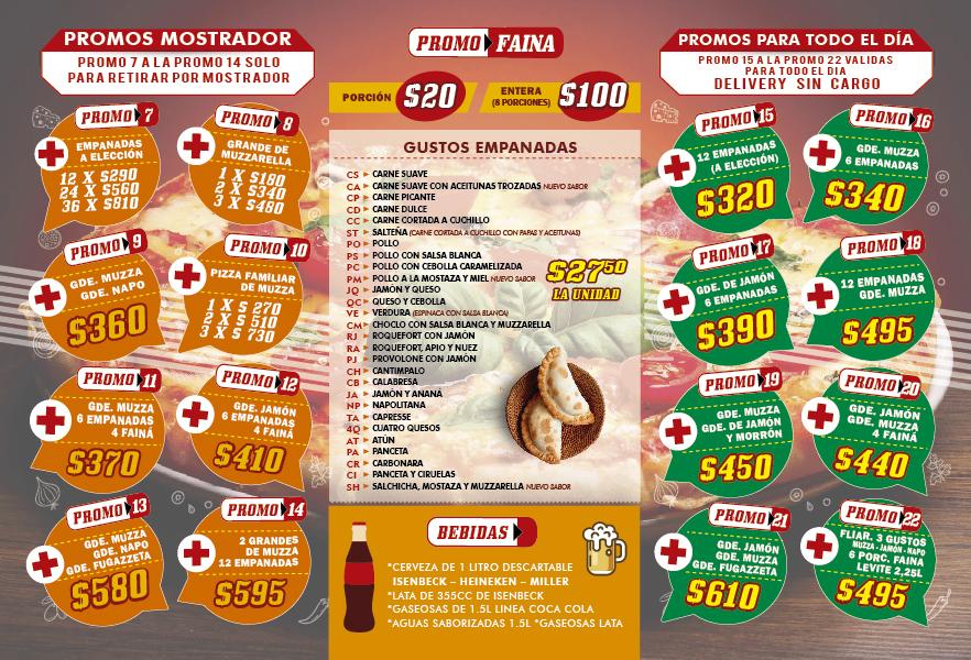 Menu at SANTINO PIZZAS & EMPANADAS restaurant, Lomas del Mirador