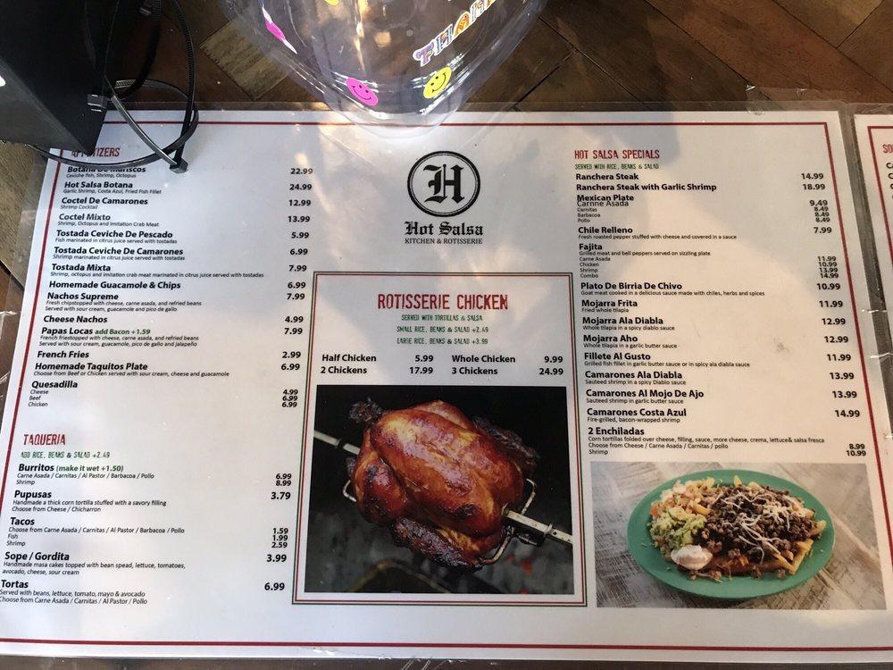 Menu at Panchi’s Restaurant, Paramount, Garfield Ave