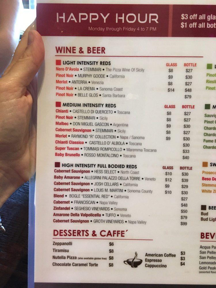 Carta del pub y bar Sicilian Oven, Fort Lauderdale