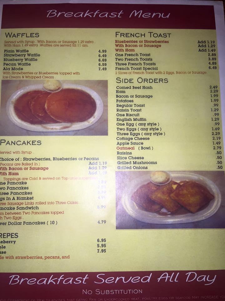 Menu at Aviston Family Restaurant/The Veranda Bar, Aviston