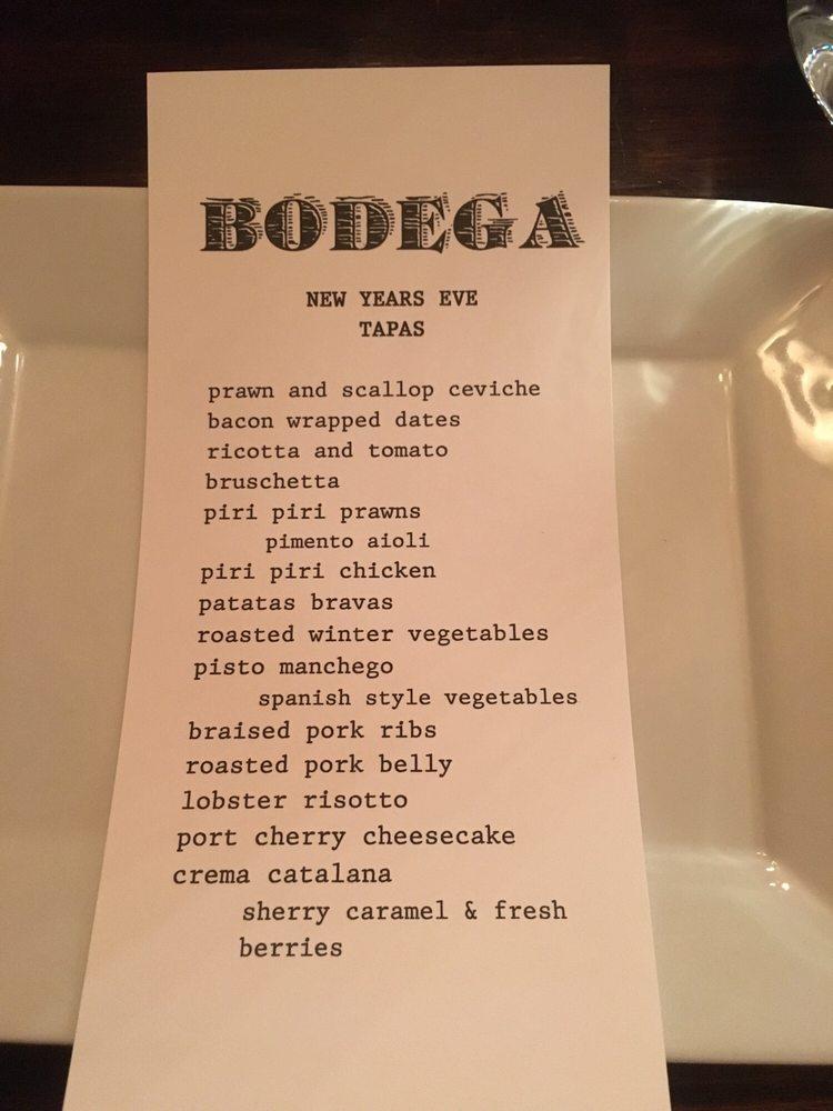Menu at Bodega Highlands pub & bar, Edmonton
