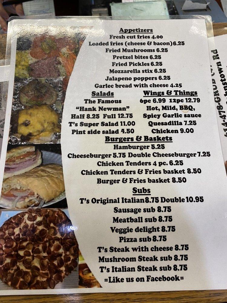 Menu at Mr. T's Pizza pizzeria, Gahanna