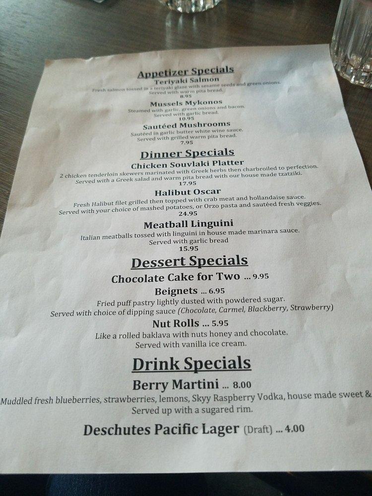 Menu at The Hook Seafood Broiler restaurant, Edmonds