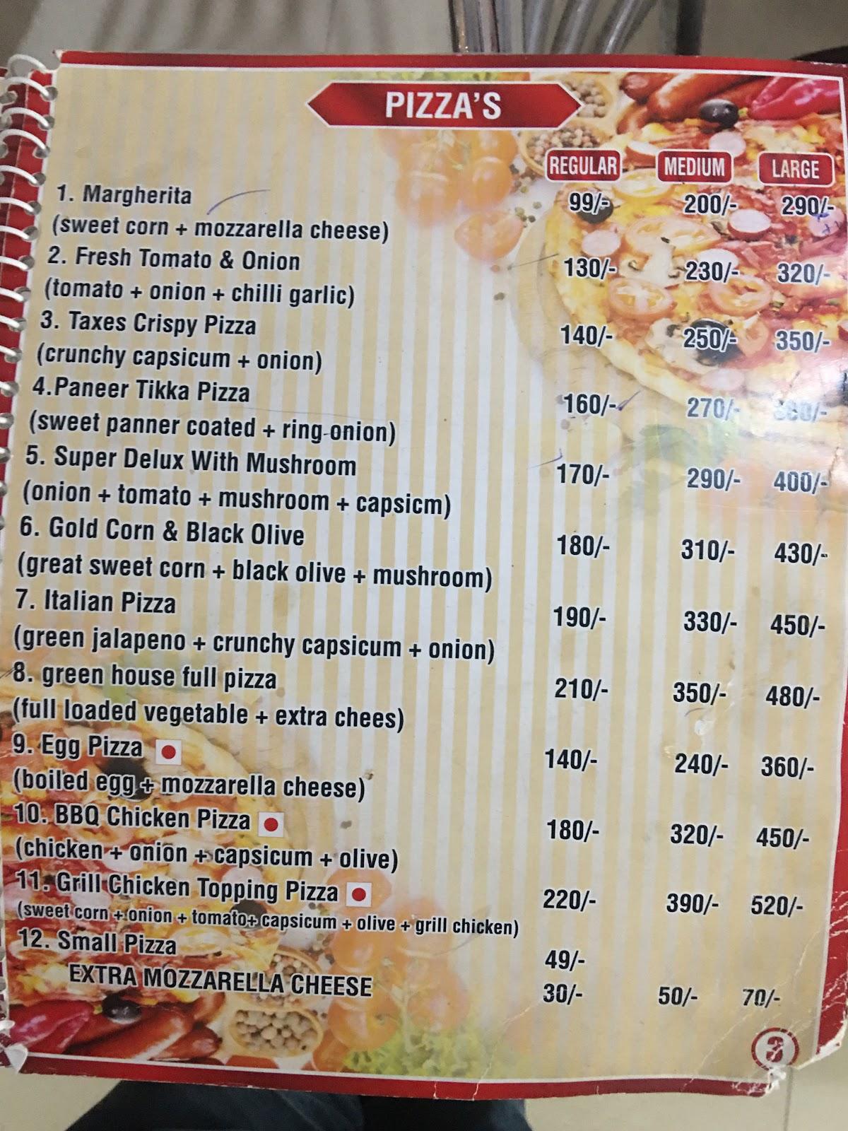 Red Cafe menu
