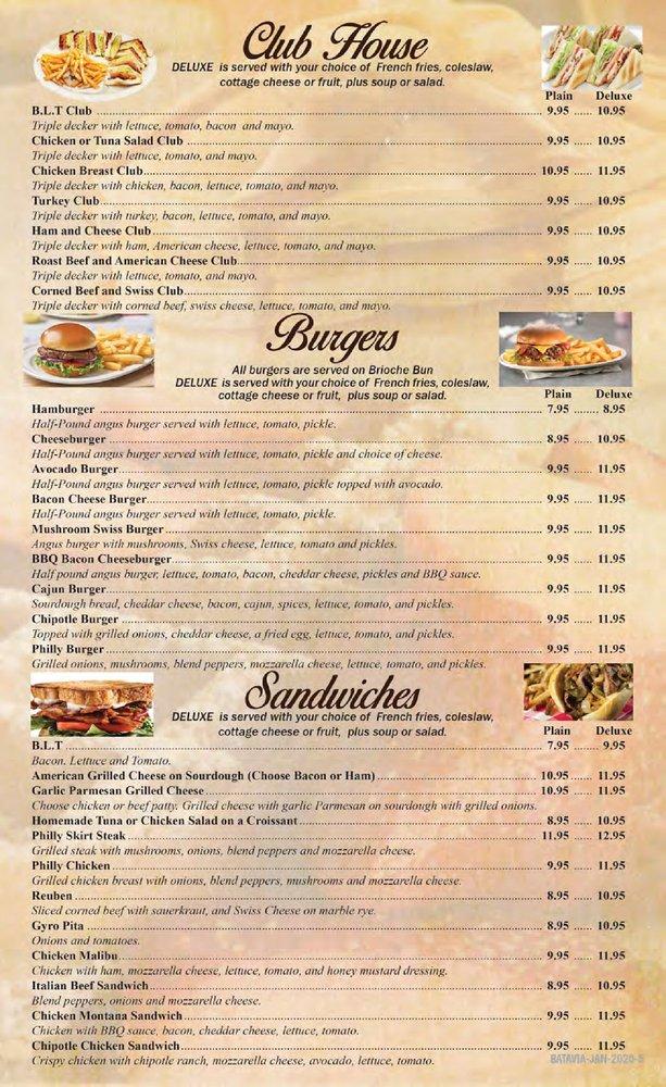 Carta del restaurante Briana's Pancake House, Hanover Park, Barrington Rd