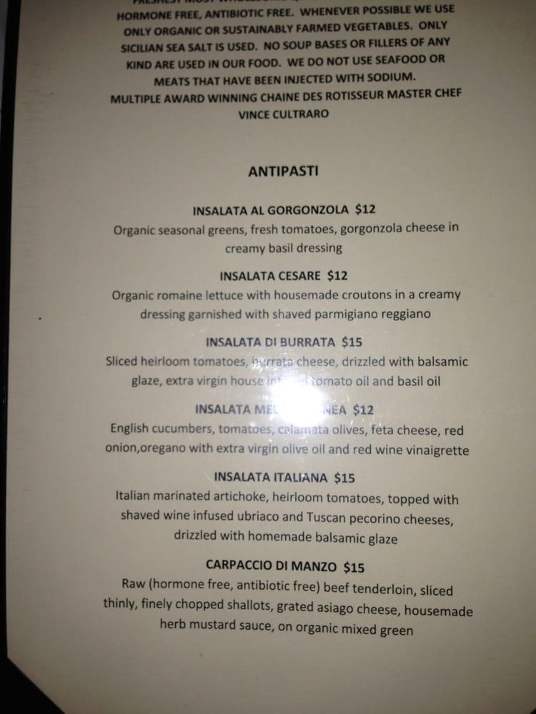 Menu At La Spiga Ristorante Italiano Pub And Bar Palm Desert Ca 111