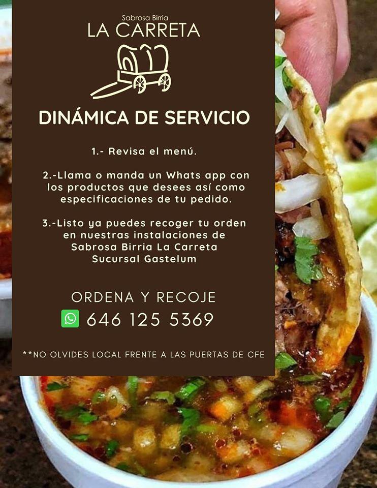 Carta de Sabrosa Birria 