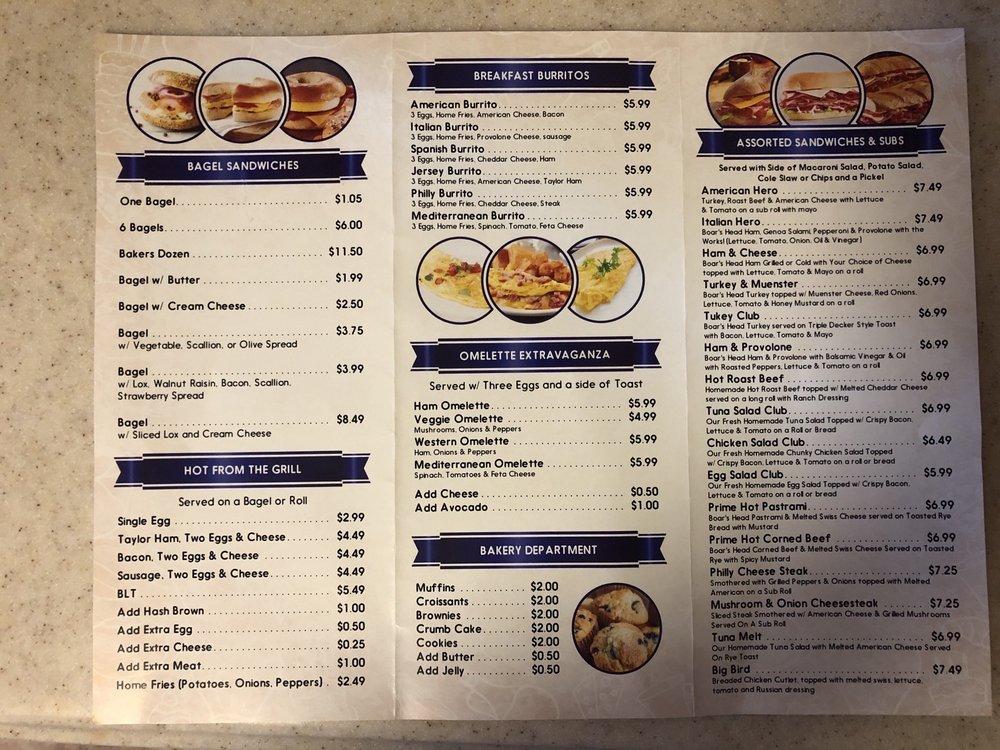 Menu at The Bagel Place, Mount Arlington