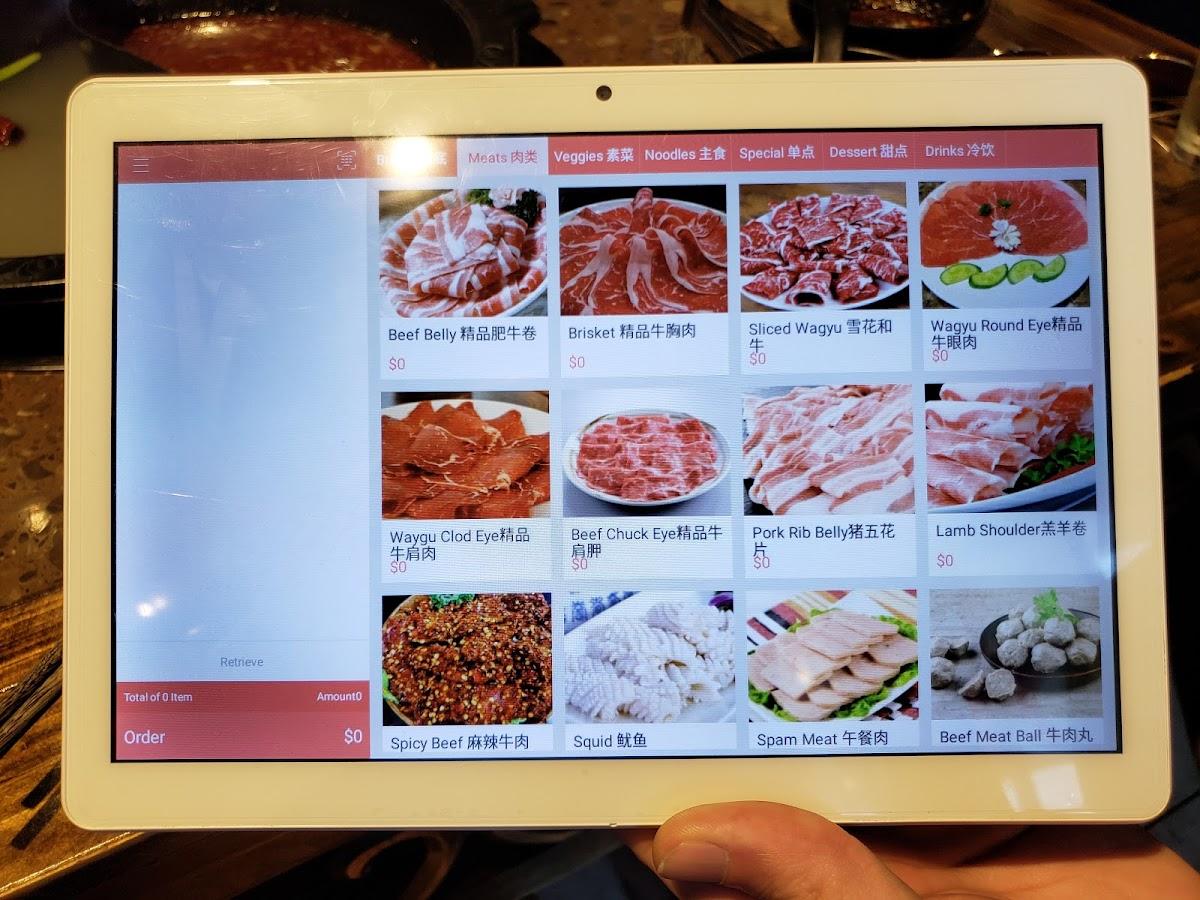 Menu at Hero Hotpot restaurant, South Salt Lake