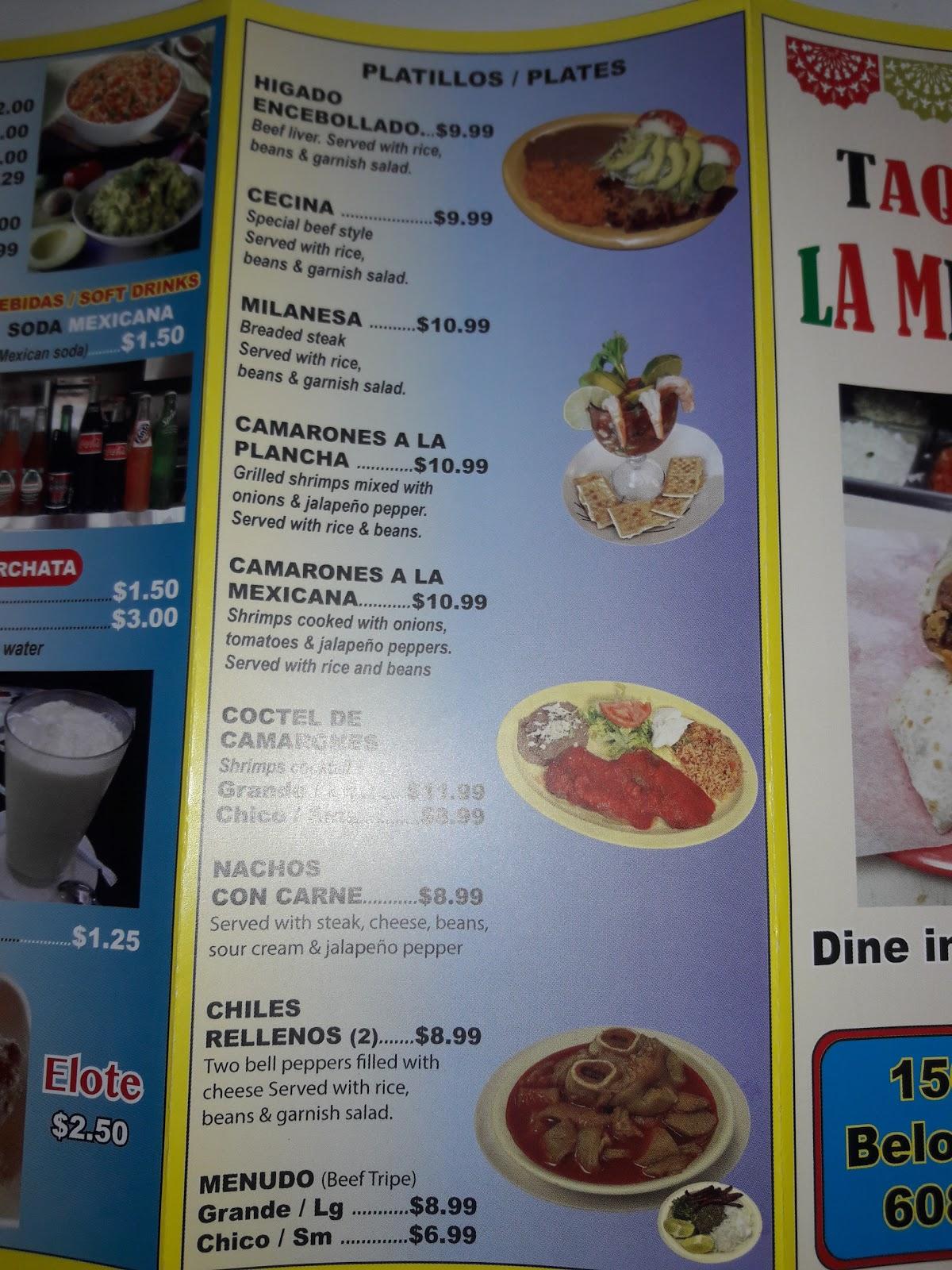 menu-at-la-mexicana-restaurant-beloit