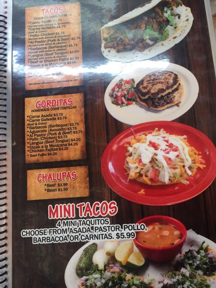 Menu at Mi Guadalajara Mexican Restaurant, San Antonio, Culebra Rd