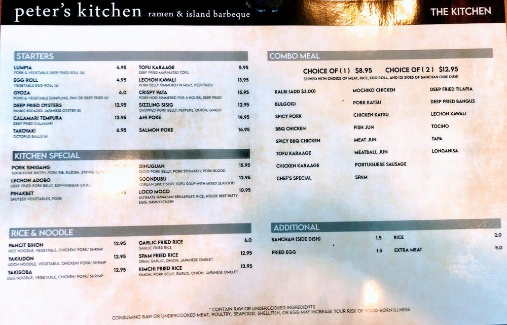 Menu At Peter S Kitchen Restaurant Silverdale   R698 Peters Kitchen Menu 2021 09 1 