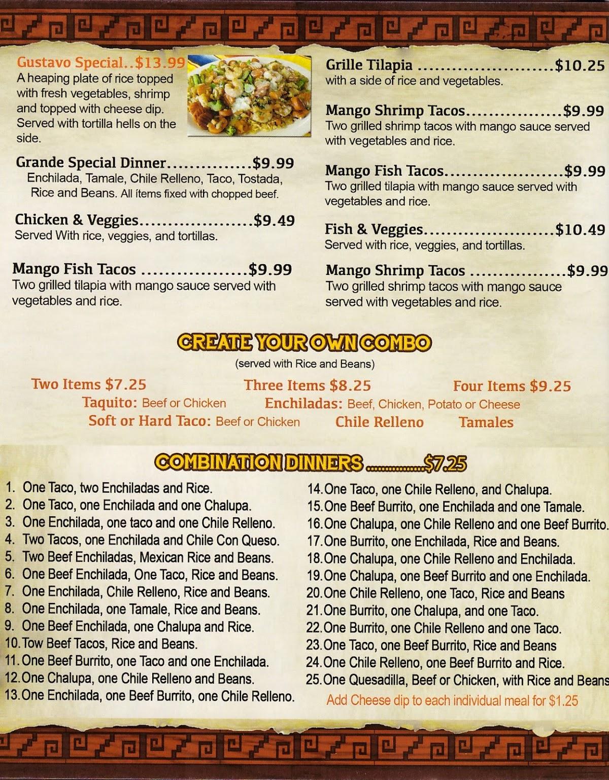 Menu at Las Brisas Mexican Restaurant, Blytheville, E Main St