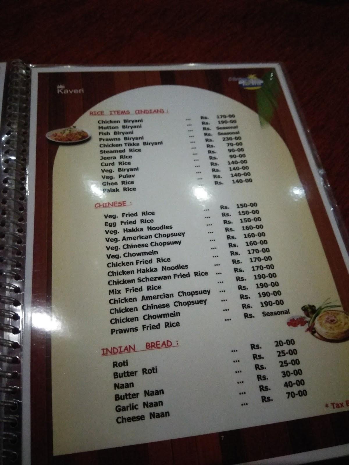 Menu at New Kudla Family Restaurant, Mangaluru, VRQJ+Q2J