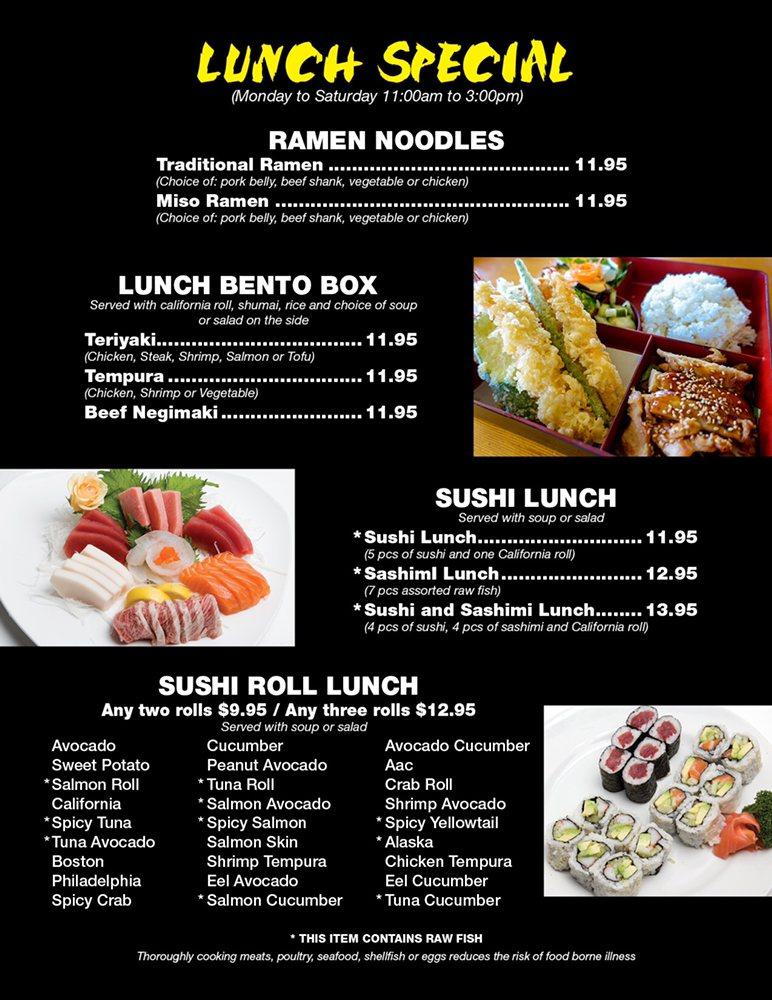 Menu at Miso restaurant, Troy, 817 E Big Beaver Rd