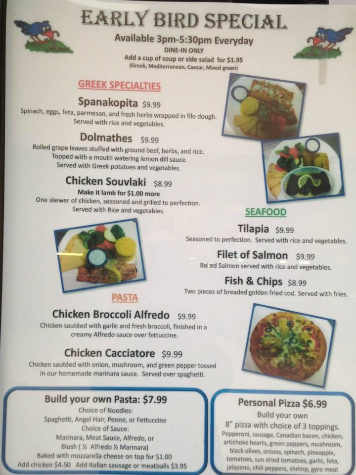 Menu At Dino's Greek & Italian Grill Pub & Bar, Goodyear