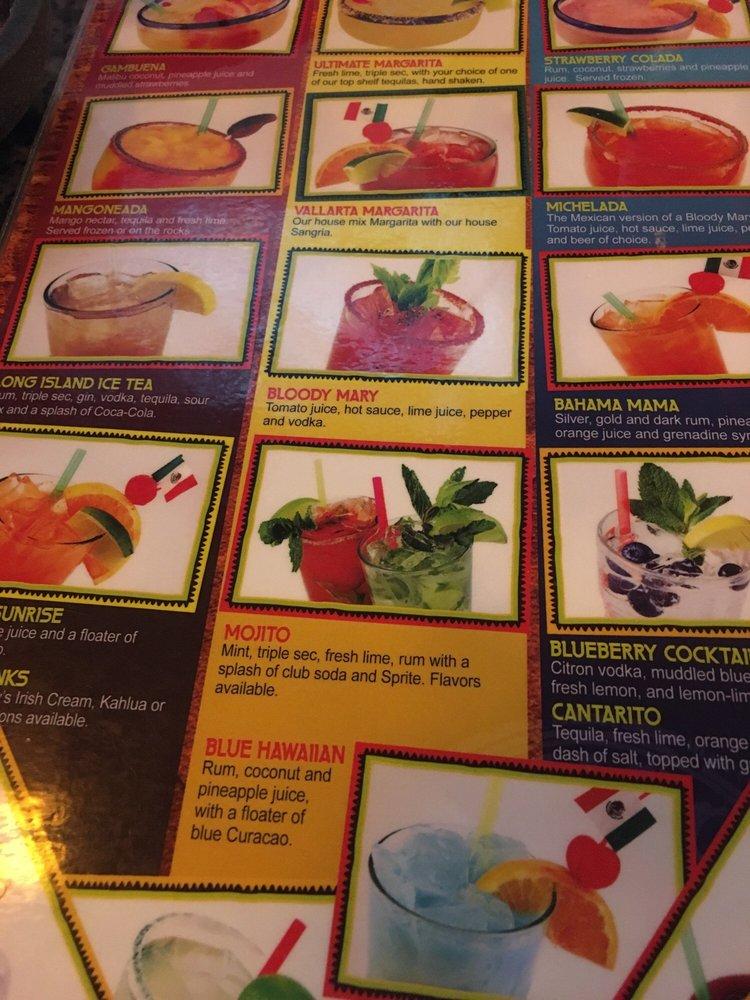 Menu at Casa Vallarta Mexican Restaurant, Saugus, 114 Broadway
