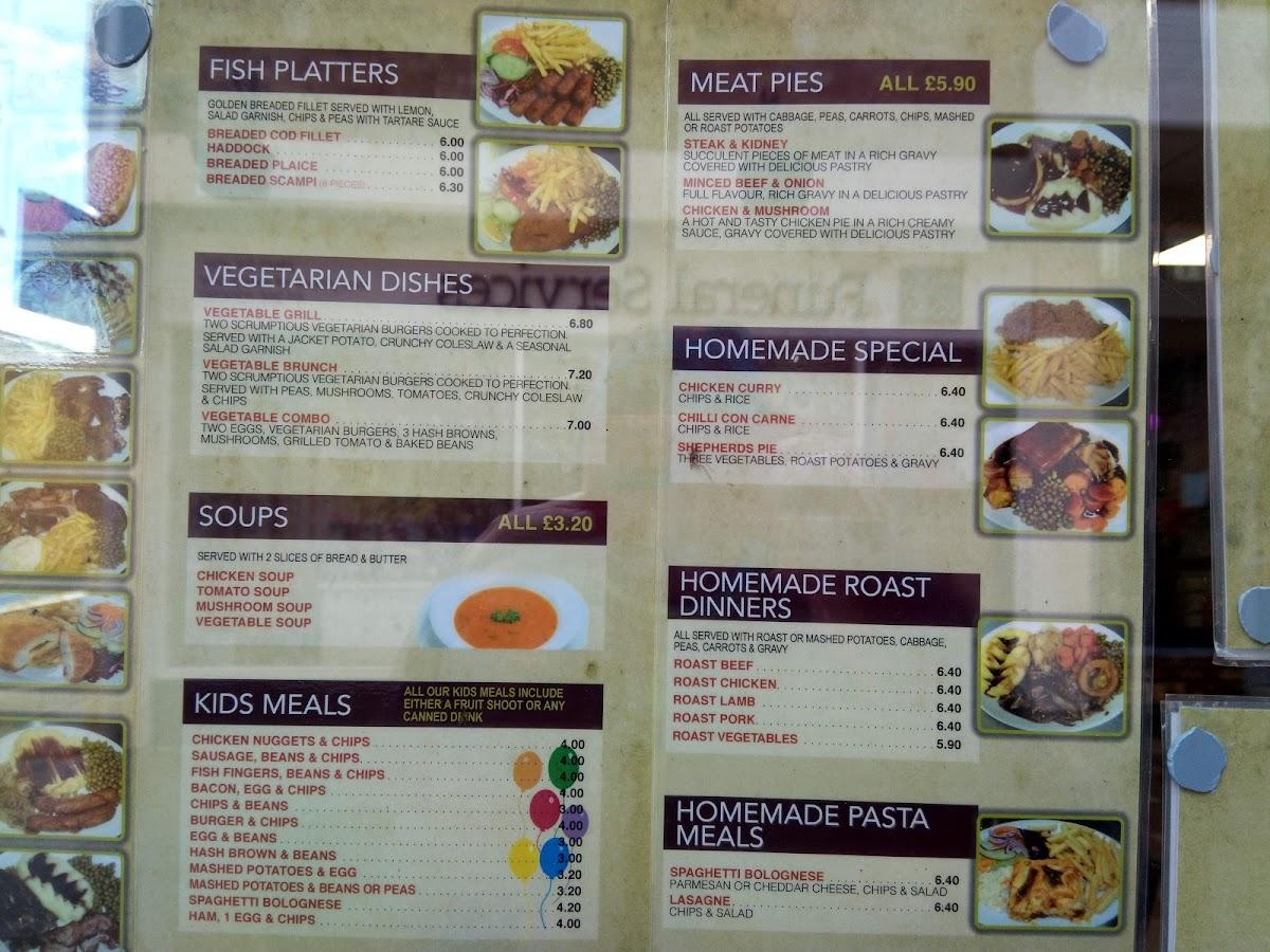 Menu at Anada Cafe, Downham Market