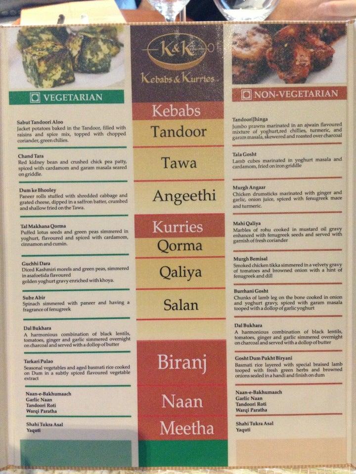 Menu at Kebabs & Kurries, Mumbai, No. 287