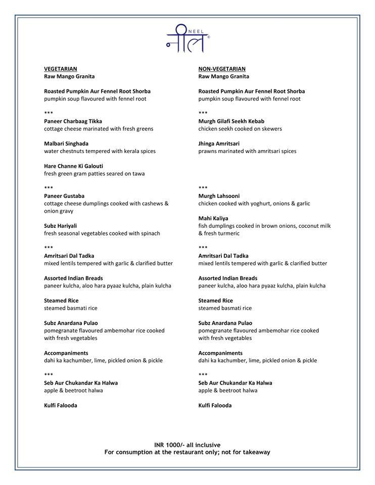 Neel menu