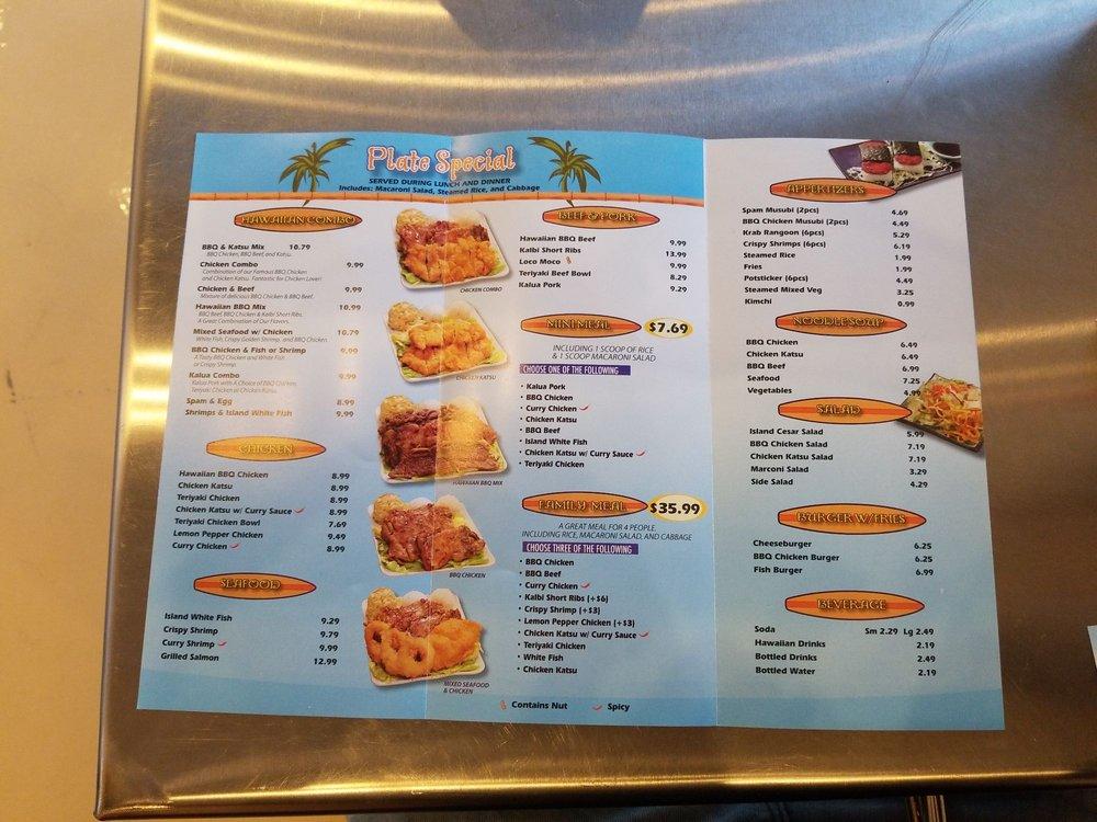 Menu At Q&Q Hawaiian Bbq, Santa Clarita